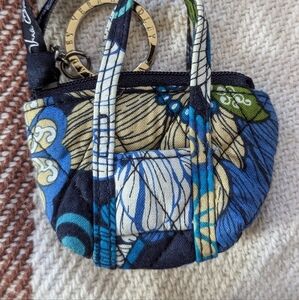 Vera Bradley soft pouch keychain